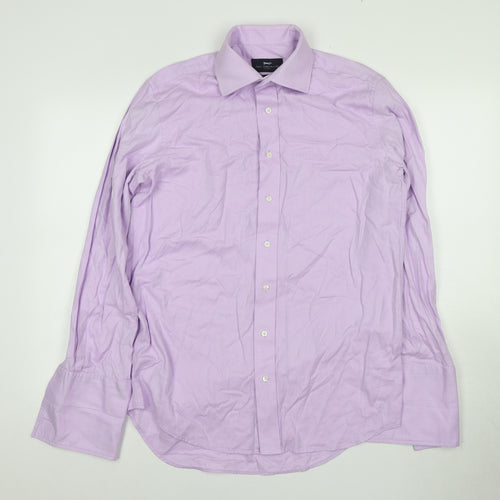 Paul Costelloe Men's Purple Dress Shirt 15.5 Regular Fit