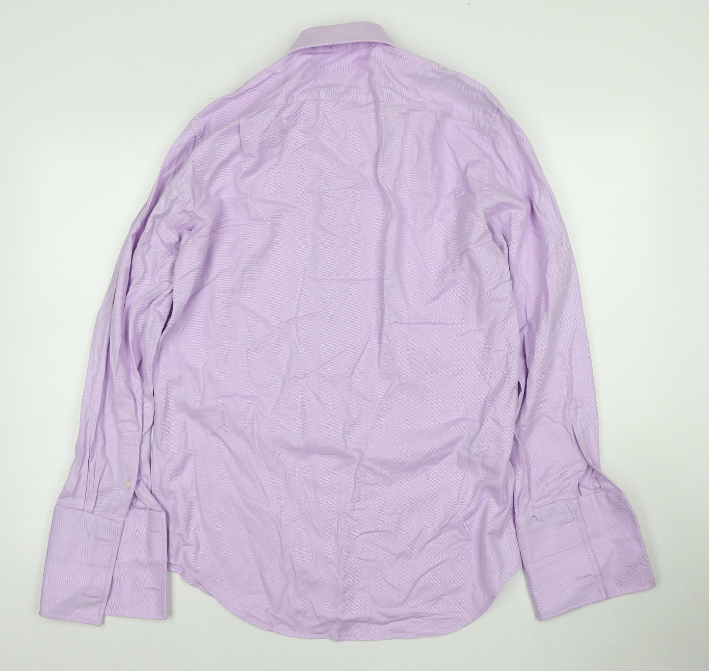 Paul Costelloe Men's Purple Dress Shirt 15.5 Regular Fit