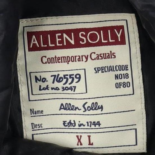 Allen Solly Women's Black Hooded Puffer Jacket XL