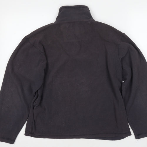 Regatta Men's Black 1/4 Zip Fleece Sweatshirt S