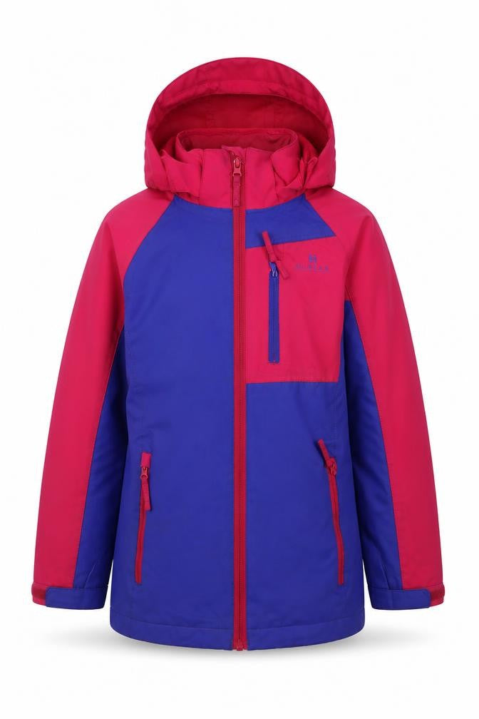 Front view of Hi Gear girls’ multicoloured ski jacket 9-10 yrs