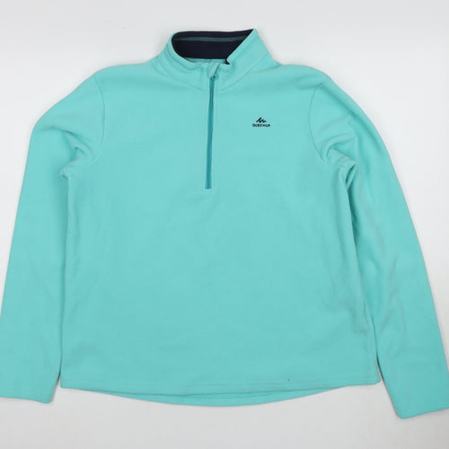Quechua Girls Blue Fleece Full Zip Sweatshirt 14-15 Years