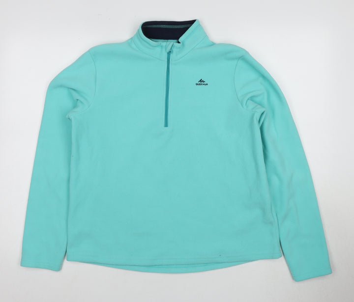 Quechua Girls Blue Fleece Full Zip Sweatshirt 14-15 Years