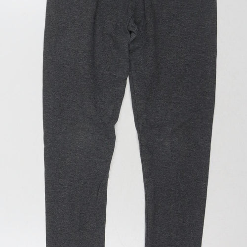 Next Girls Grey Leggings 8 Years Cotton Slim Fit Activewear