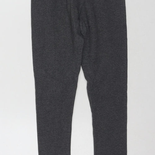Next Girls Grey Leggings 8 Years Cotton Slim Fit Activewear