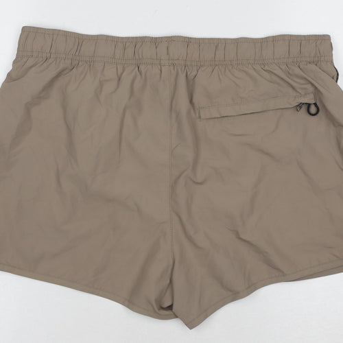 H&M Men's Beige Athletic Shorts, Size 12, Elastic Waist