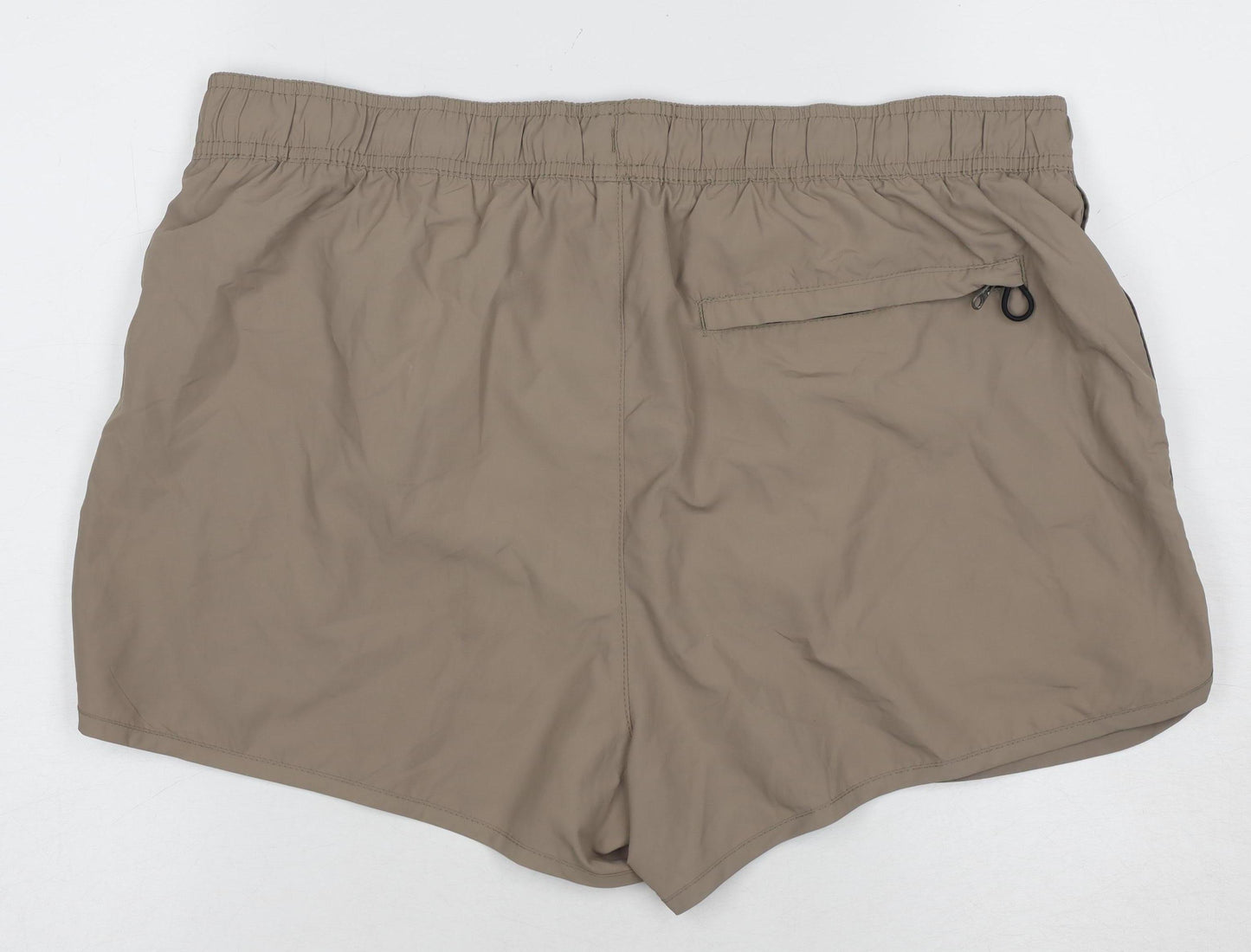H&M Men's Beige Athletic Shorts, Size 12, Elastic Waist