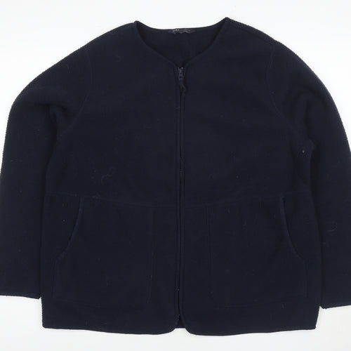 Marks and Spencer Women's Black Wool Jacket L Casual
