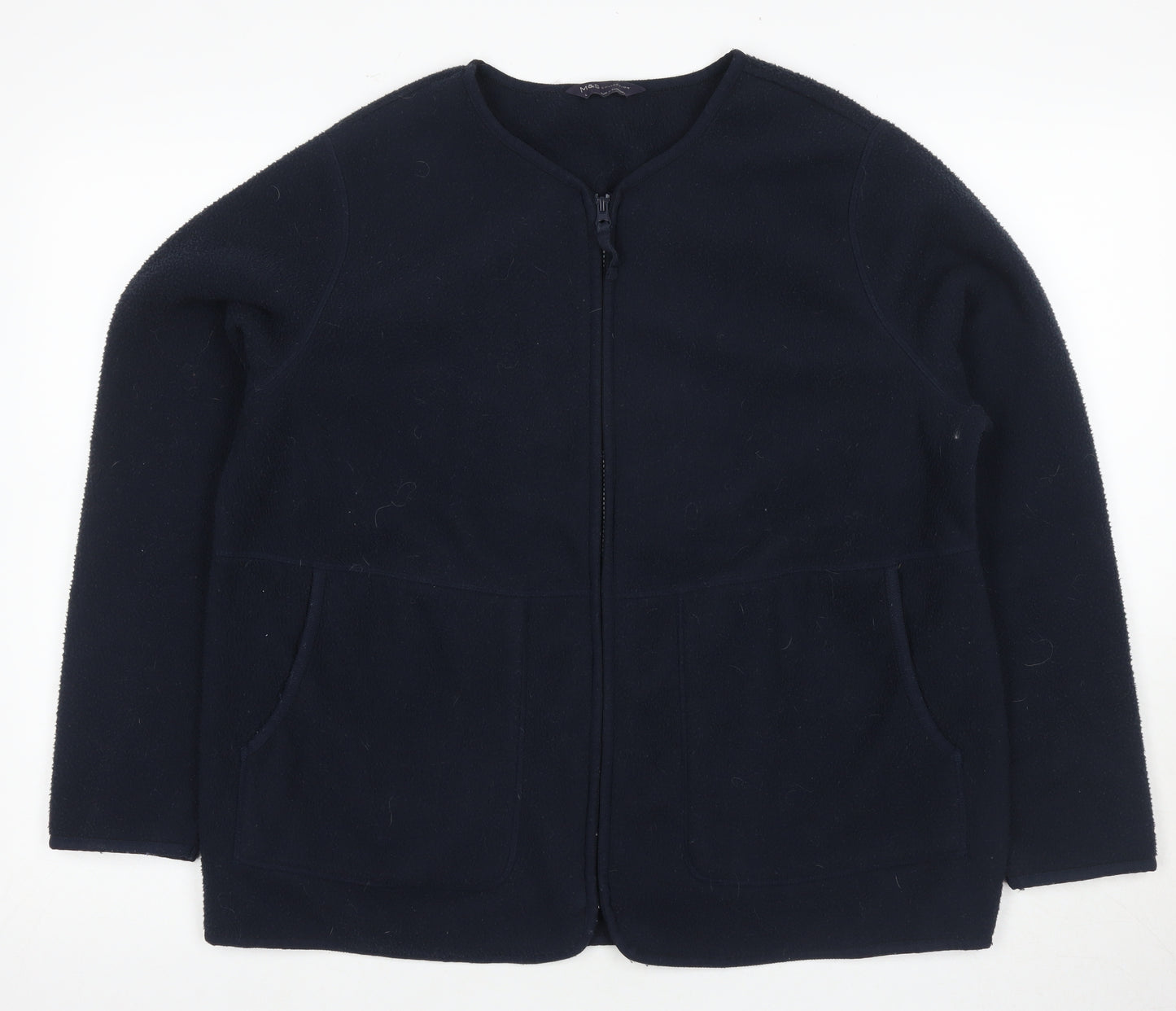 Marks and Spencer Women's Black Wool Jacket L Casual