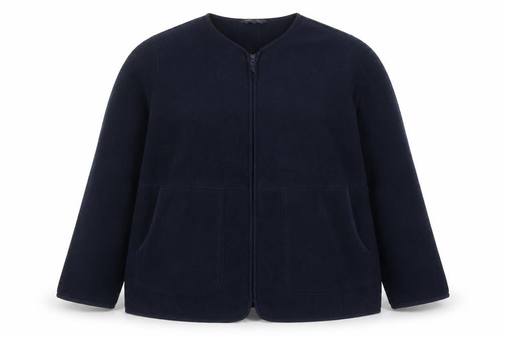 Front view of Marks & Spencer Women's Black Wool Jacket L Casual