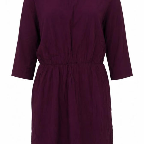 H&M Women Purple Shift Dress Size 14 3/4 Sleeve