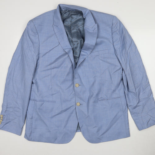 Marks and Spencer Men's Blue Wool Blazer Size 46R