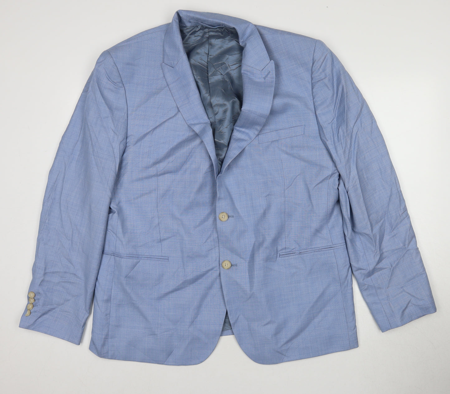 Marks and Spencer Men's Blue Wool Blazer Size 46R