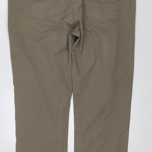 Marks and Spencer Men's Brown Chino Trousers Size 42W