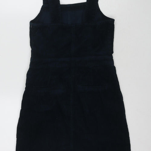 Dorothy Perkins Women's Blue Corduroy Pinafore Dress, Size 6