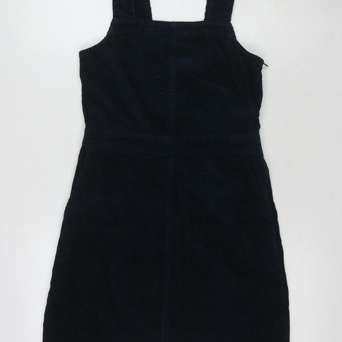 Dorothy Perkins Women's Blue Corduroy Pinafore Dress, Size 6