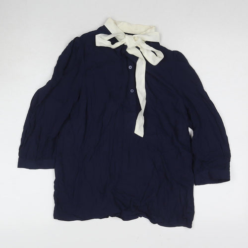 Jack Wills Women's Blue Long Sleeve Top, Size 10