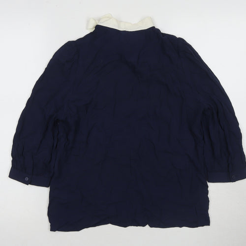 Jack Wills Women's Blue Long Sleeve Top, Size 10