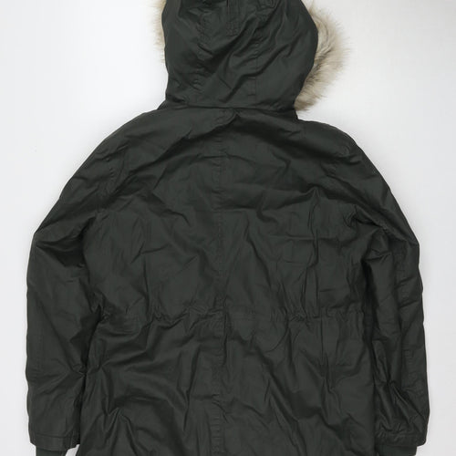 Marks and Spencer Women's Green Parka Jacket, Size 14