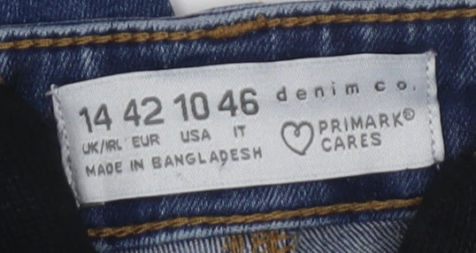 Primark Women's Blue Skinny Jeans Size 14