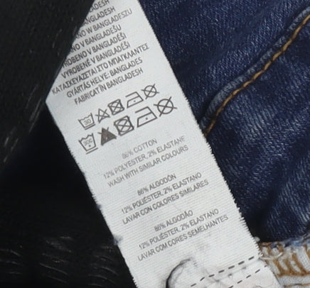 Primark Women's Blue Skinny Jeans Size 14