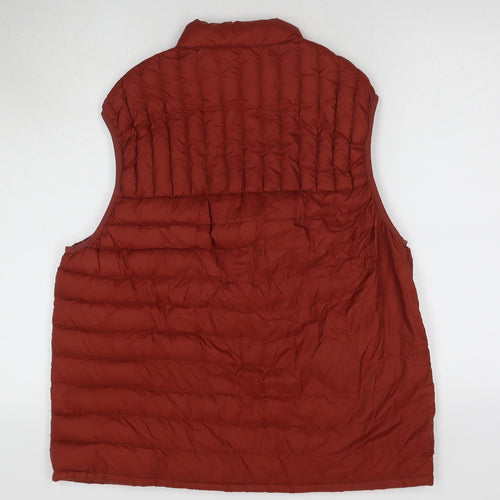 Marks and Spencer Men's Red Puffer Waistcoat XL