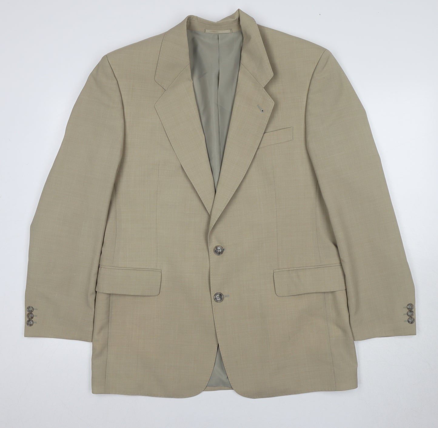 Vaughan Davies Men's Beige Blazer Size 40R Regular Fit