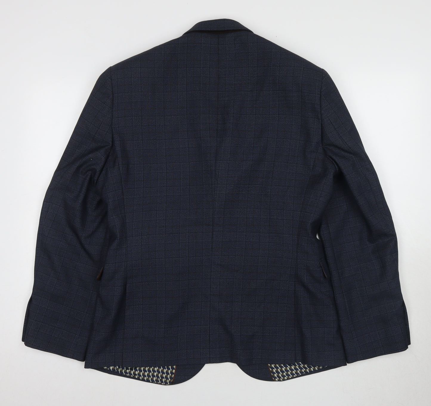 Next Men's Blue Check Blazer Size 40S