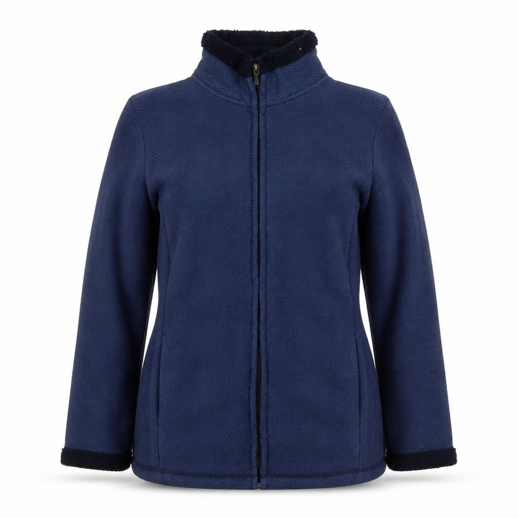 Bonmarché Women's Blue Zip Jacket Medium