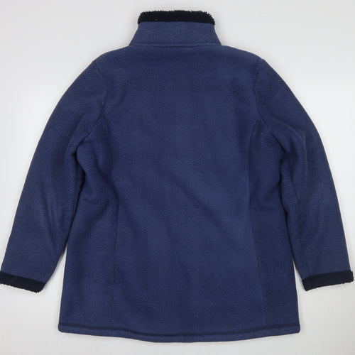 Bonmarché Women's Blue Zip Jacket Medium