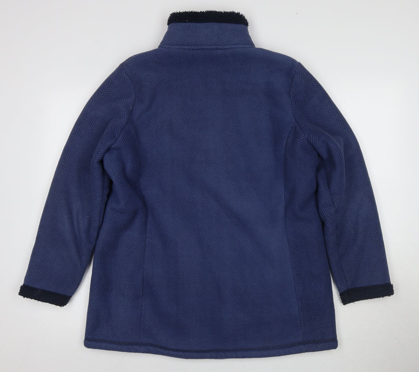 Bonmarché Women's Blue Zip Jacket Medium