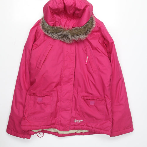 Regatta Women's Pink Waterproof Parka Jacket, Size 12, Hooded