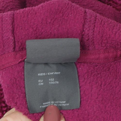 Jack Wolfskin Teens Purple Full Zip Hoodie Size 12
