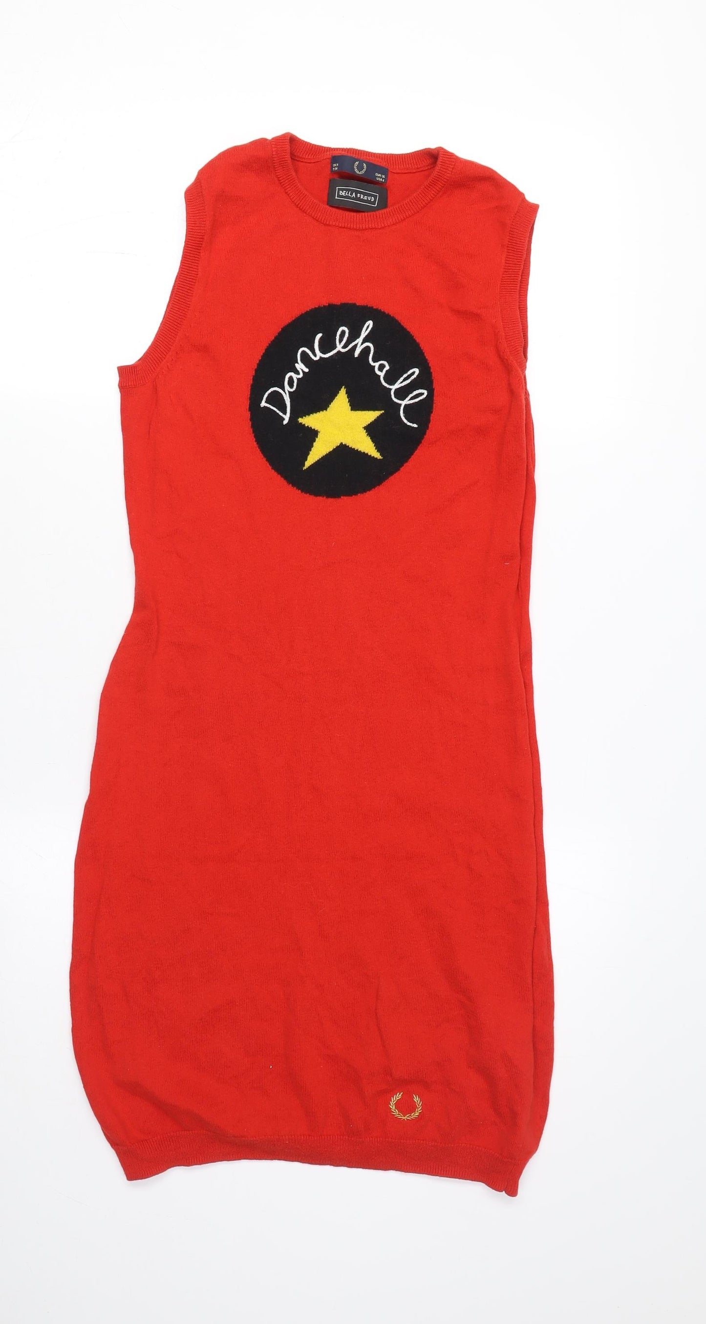 Bella Freud Women's Red Jumper Dress - L