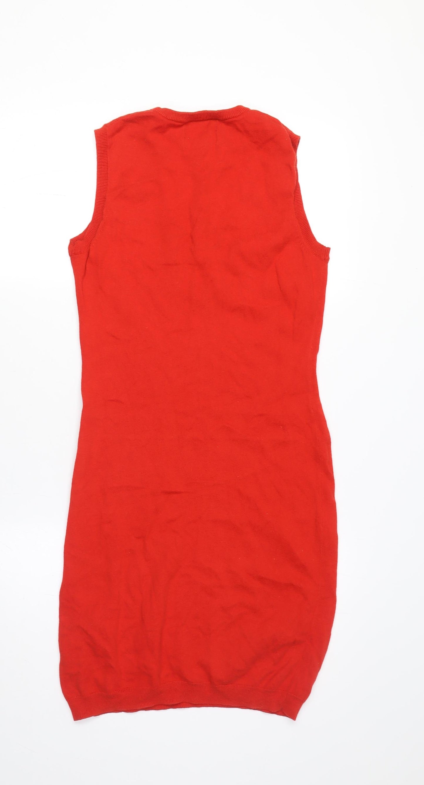 Bella Freud Women's Red Jumper Dress - L
