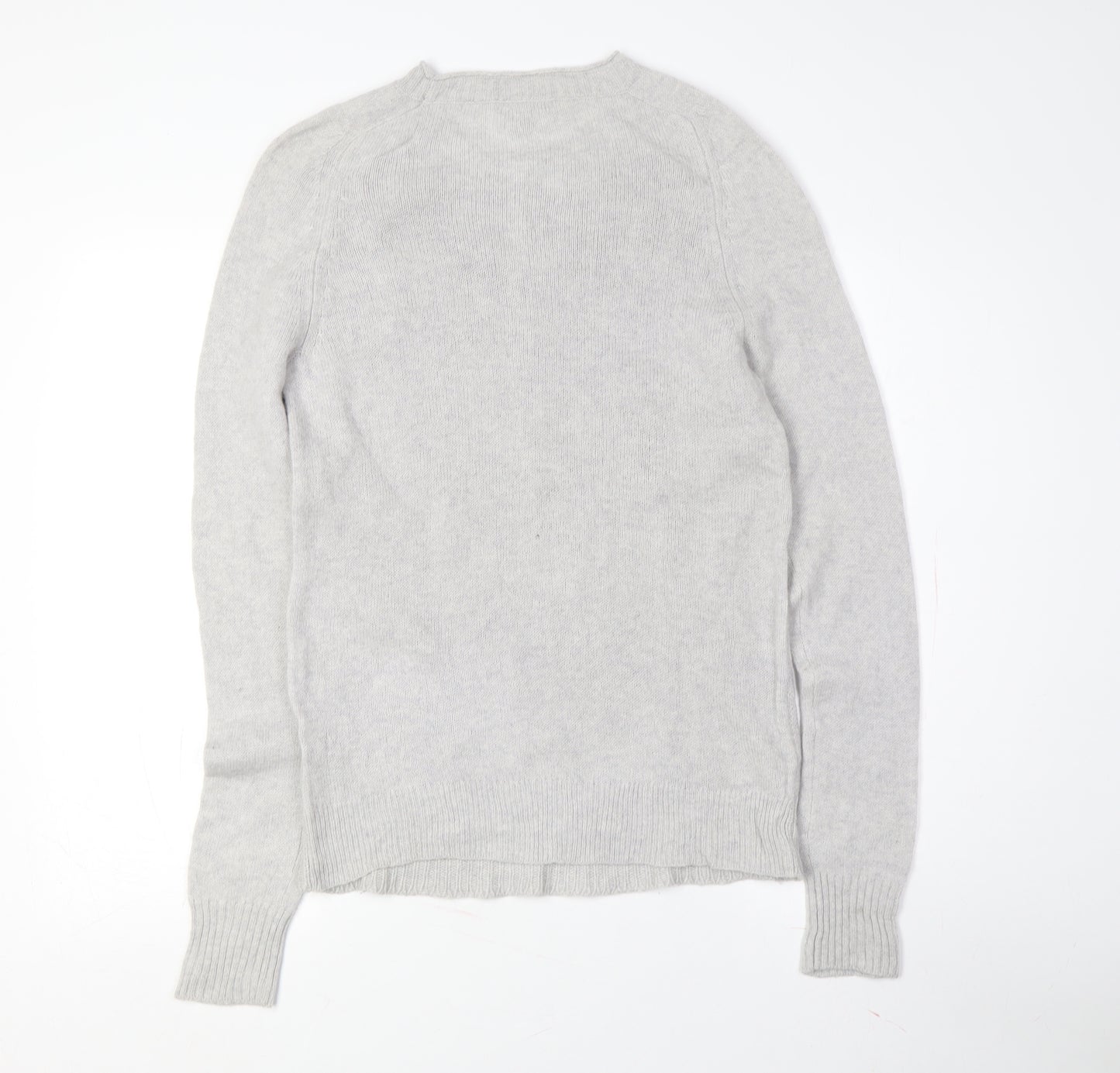 J.Crew Women's Grey Wool Pullover Jumper, M, Animal Print