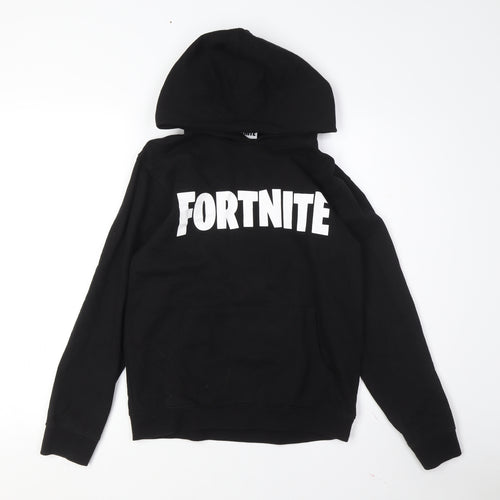 Fortnite Boys Black XS Hoodie Pullover with Logo