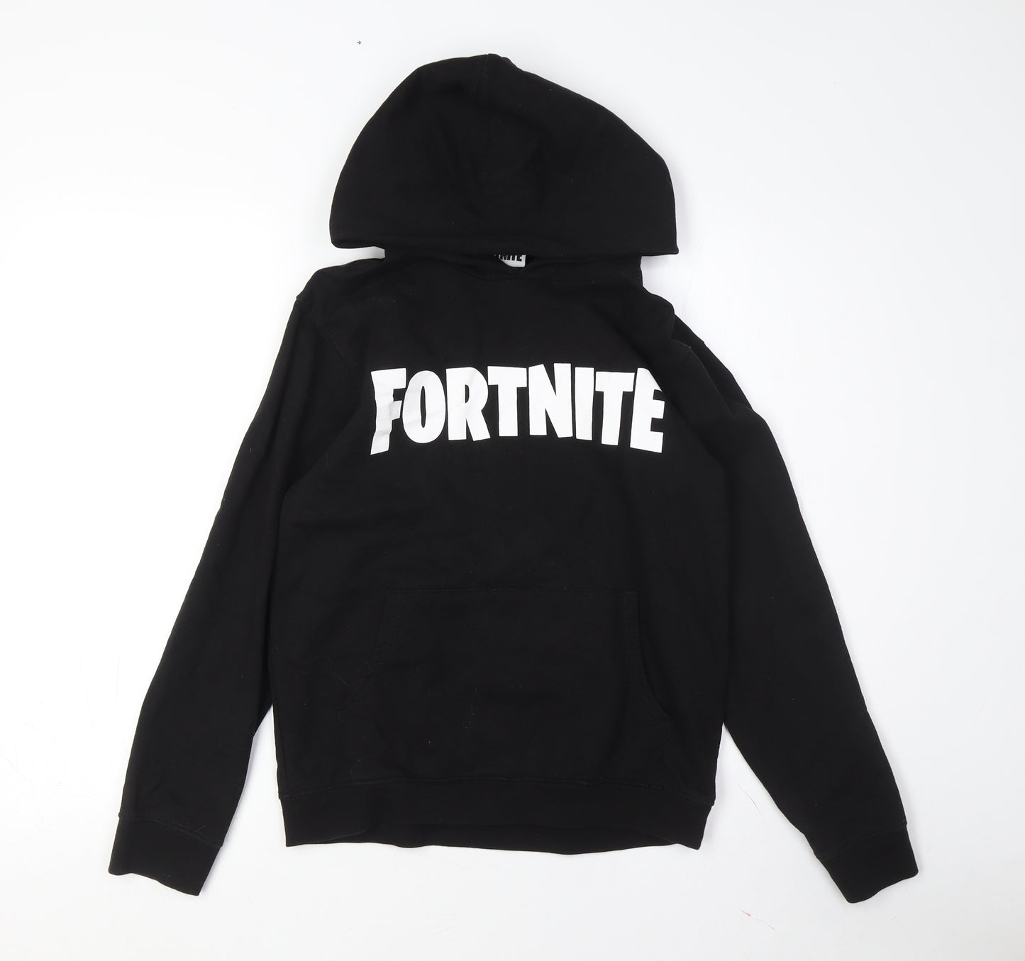 Fortnite Boys Black XS Hoodie Pullover with Logo