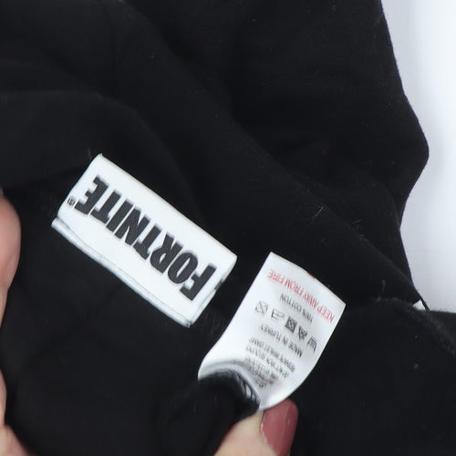 Fortnite Boys Black XS Hoodie Pullover with Logo