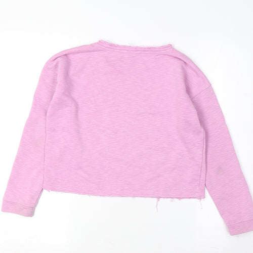 s.Oliver Women's Pink Graphic Pullover Sweatshirt Size 12