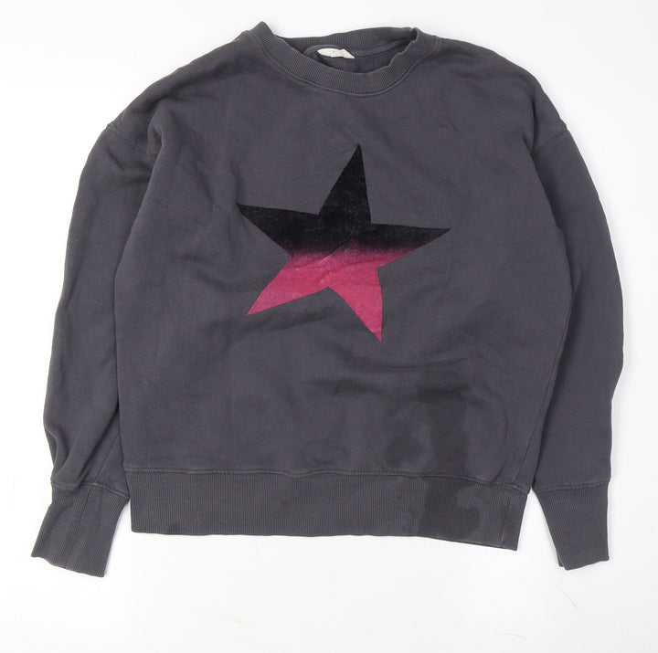 Hush Women's Grey Star Pullover Sweatshirt XS