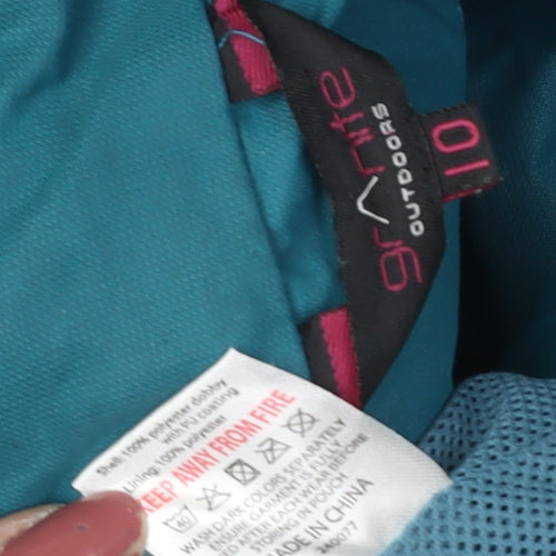 Granite Outdoors Women's Blue Rain Coat Size 10