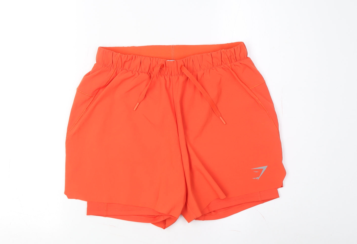Gymshark Men's Orange Sweat Shorts M Casual