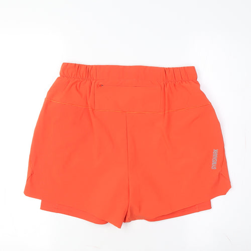 Gymshark Men's Orange Sweat Shorts M Casual