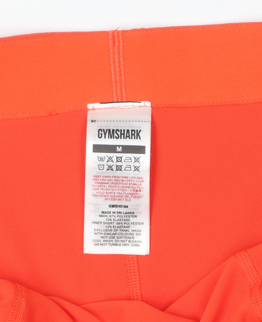 Gymshark Men's Orange Sweat Shorts M Casual