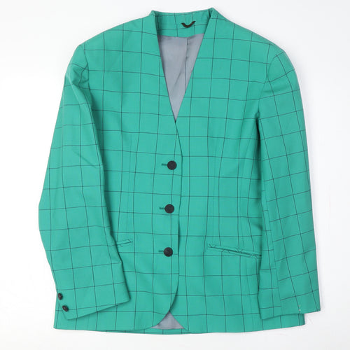 Austin Reed Women's Green Check Blazer, Size 10, Elegant Design