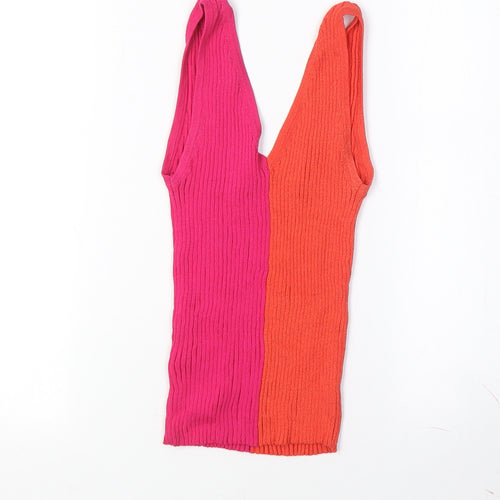 MNG Women's Multicoloured Sleeveless Tank Top