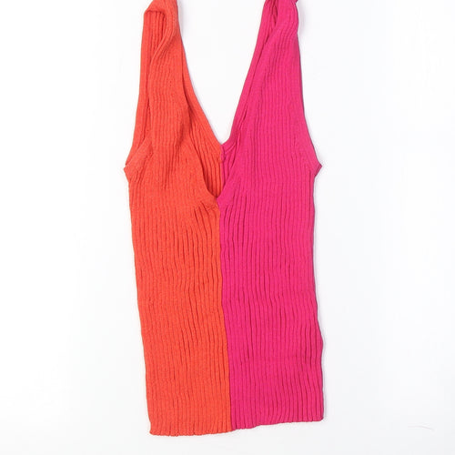 MNG Women's Multicoloured Sleeveless Tank Top