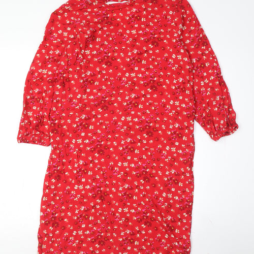 Gap Women's Red Floral Shift Dress XS