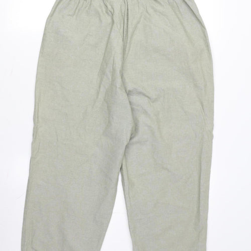 EWM Pure Classics Women's Green Cropped Trousers Size 14